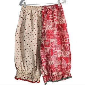Handmade Cottagecore Patchwork And Polka Dot Bloomers Size XL in EUC